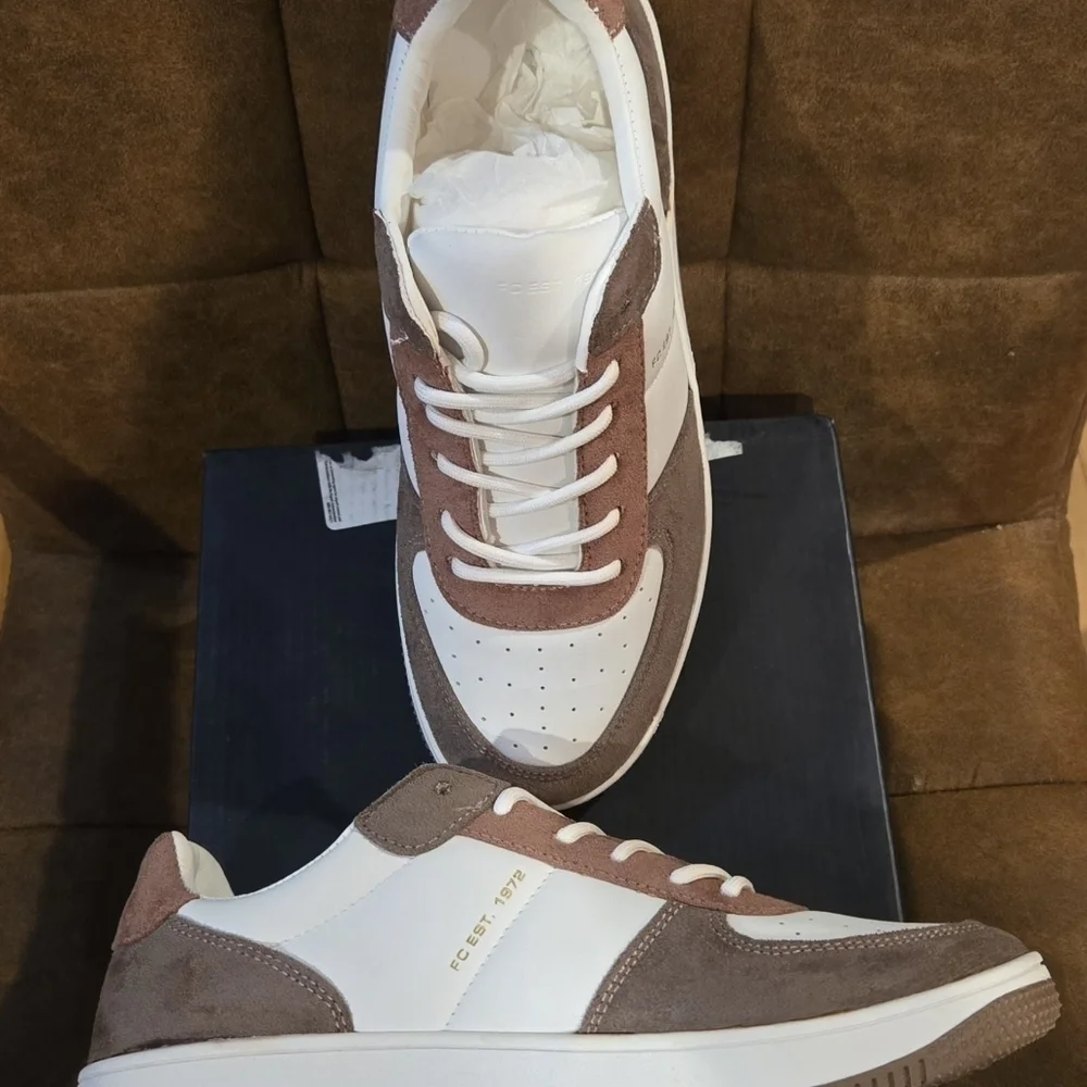 NEW!! French Connection Brie Court Women's Lace-up Sneakers Multi Retro - Picture 7 of 11